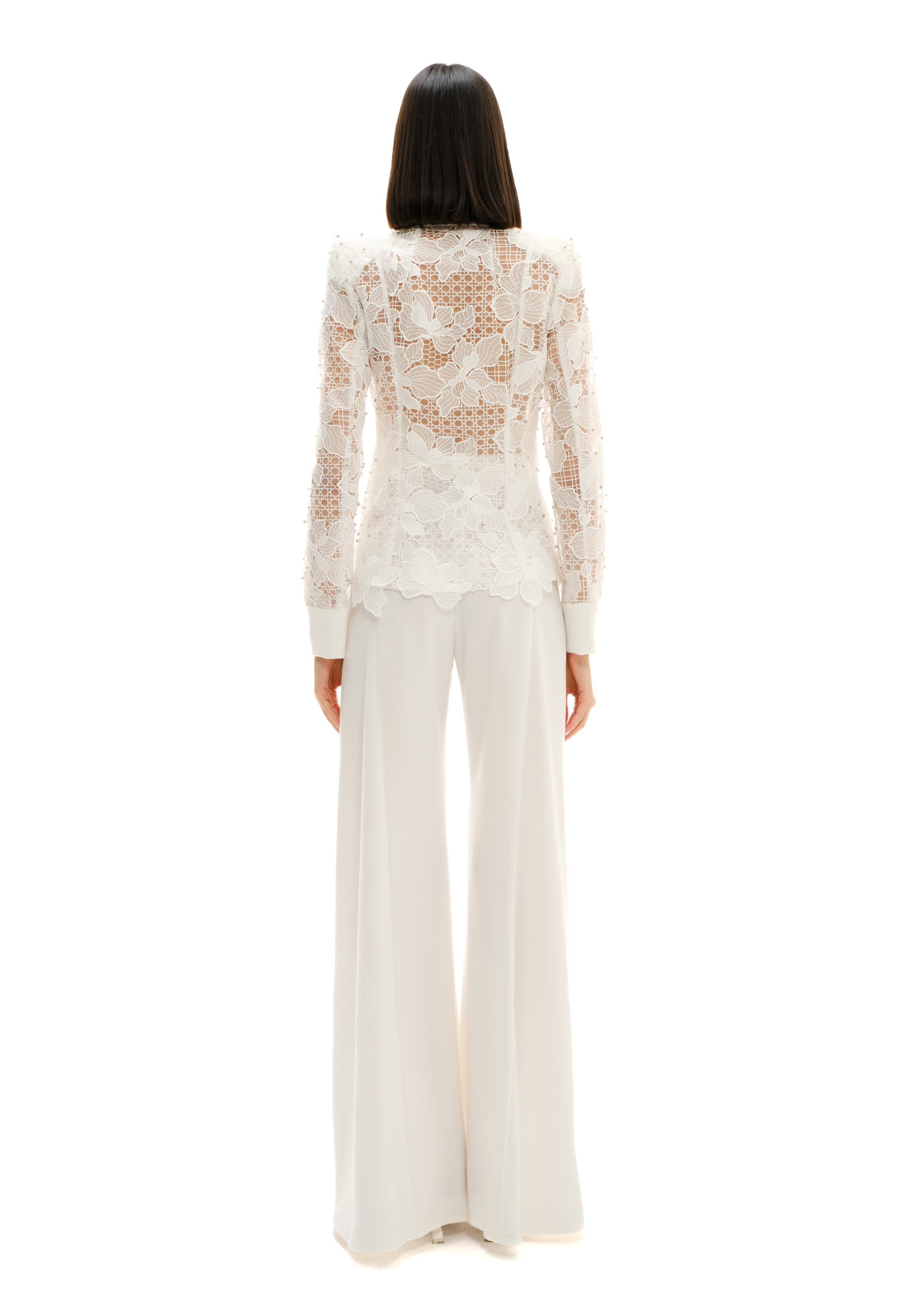 SHEER MIST LACE BLAZER