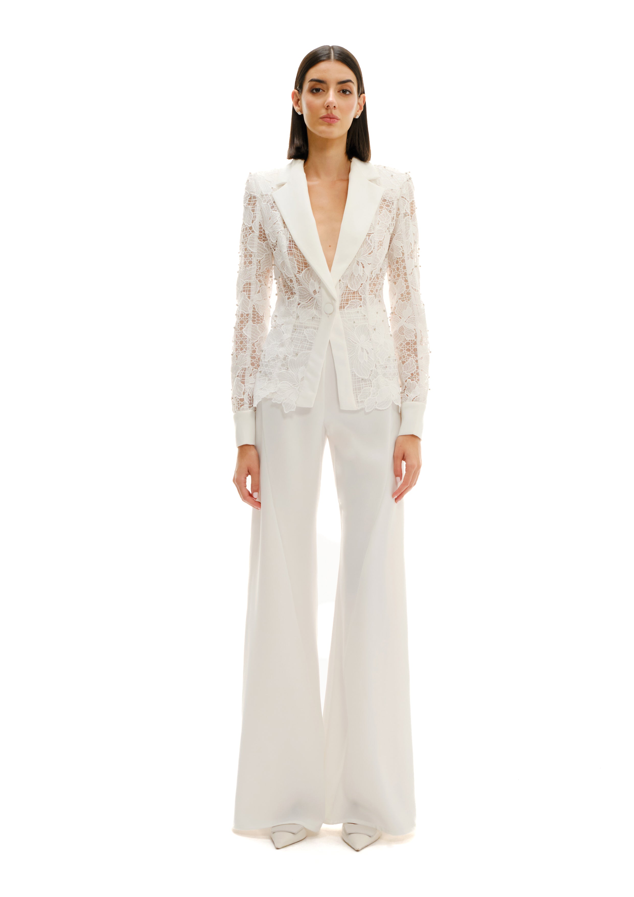 SHEER MIST LACE BLAZER