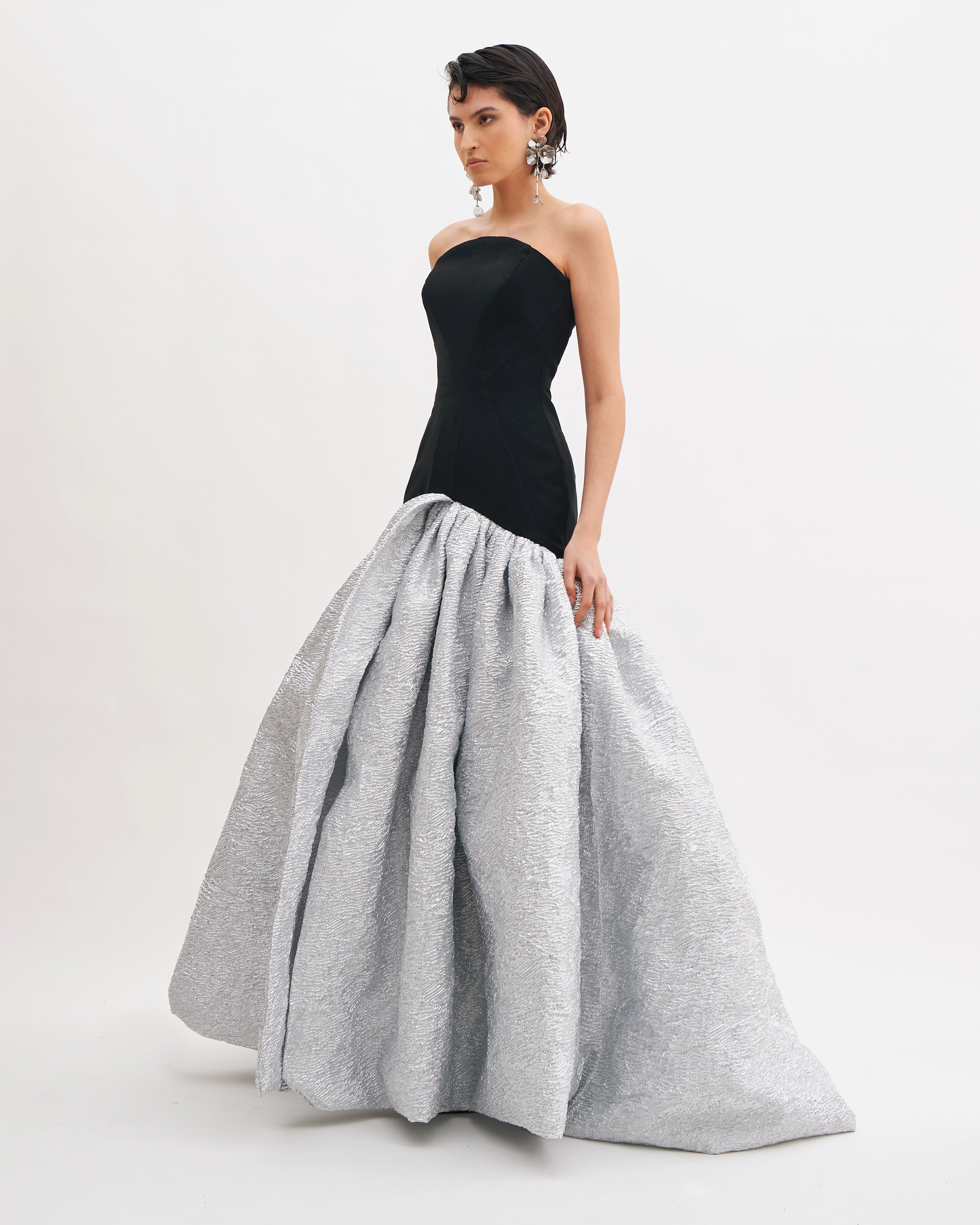 RADIANCE JACQUARD BALL GOWN WITH CORSET