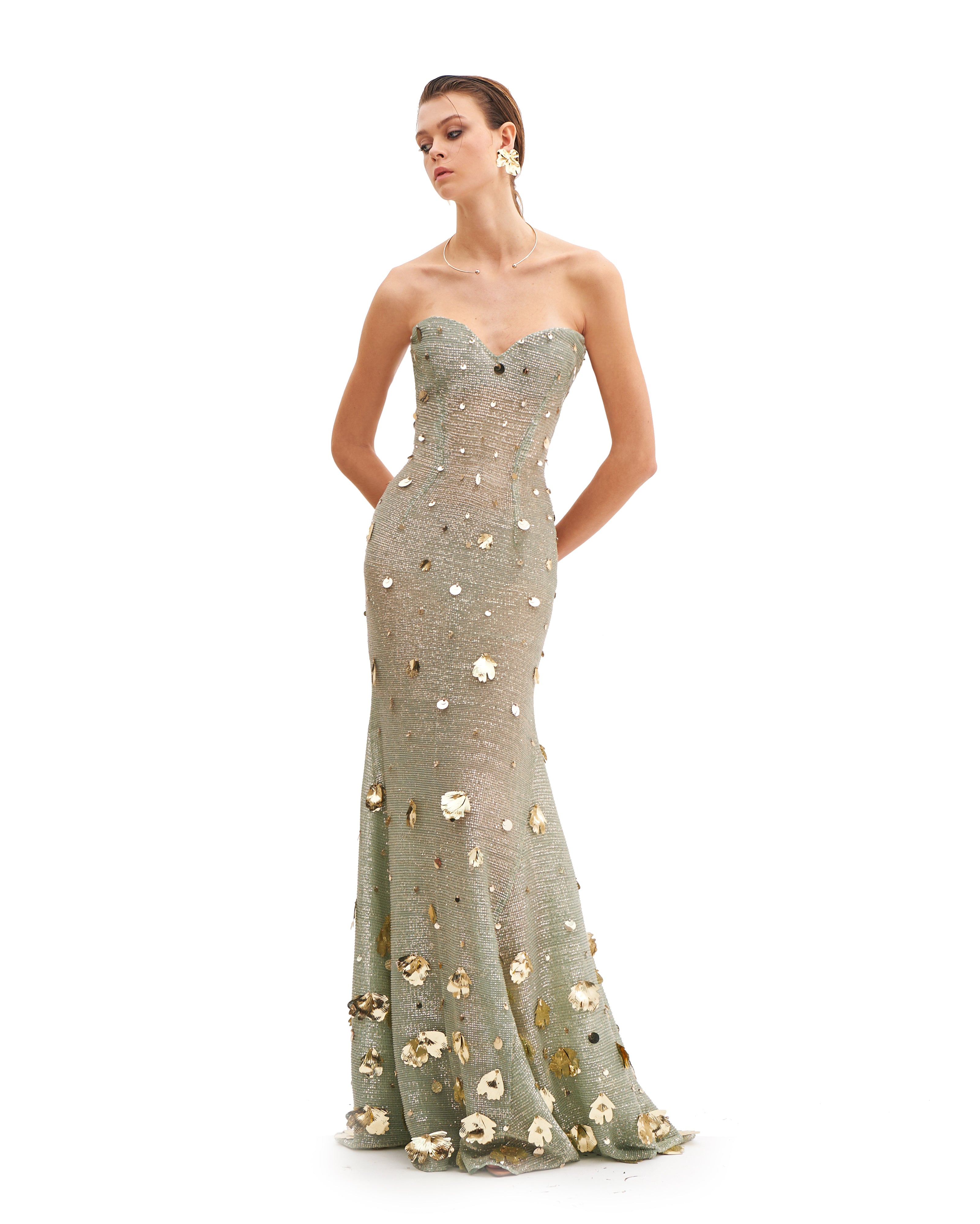 STARRY SERENITY DRESS WITH GOLDEN IVY