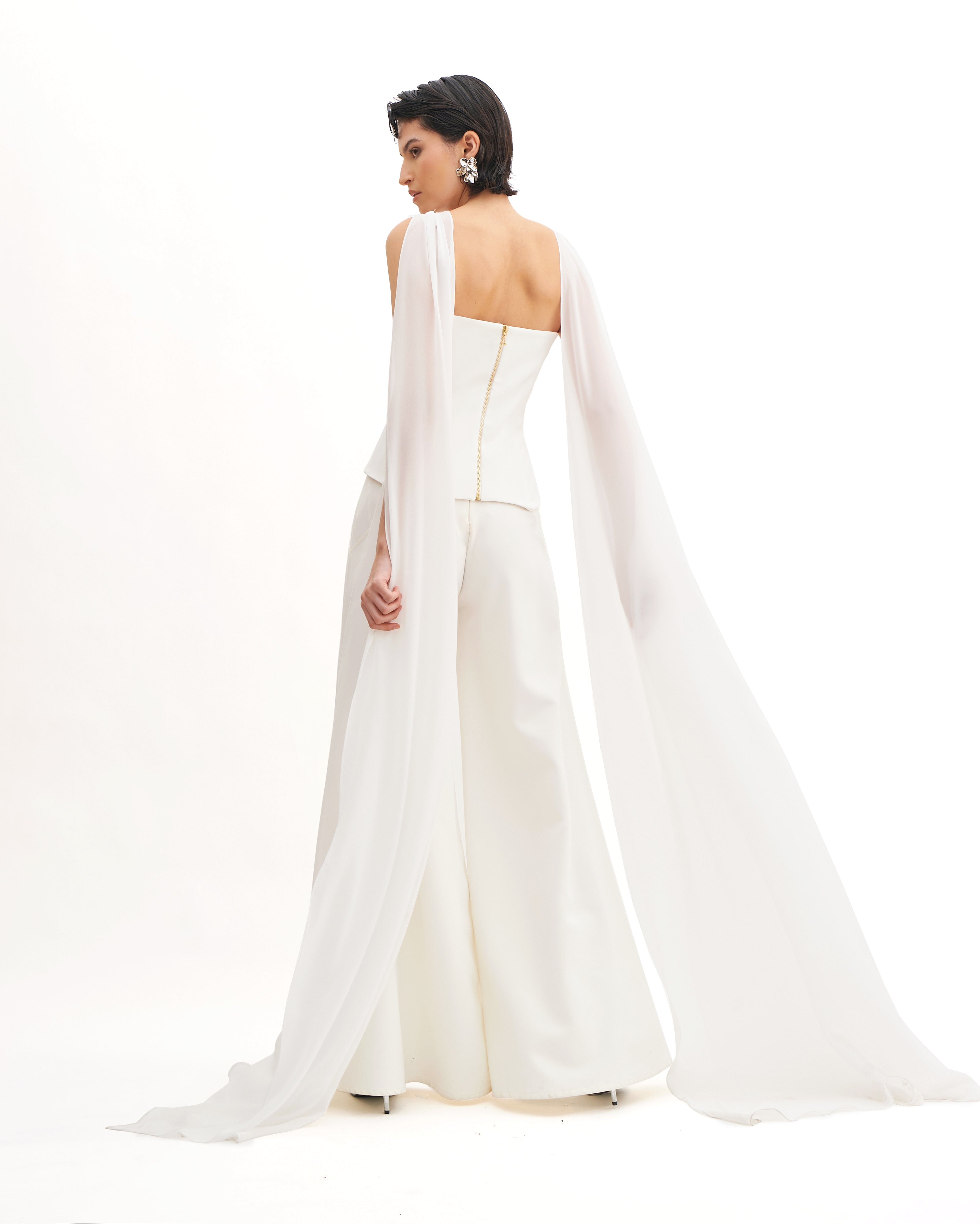 MOONLIT SCARF BUSTIER TOP