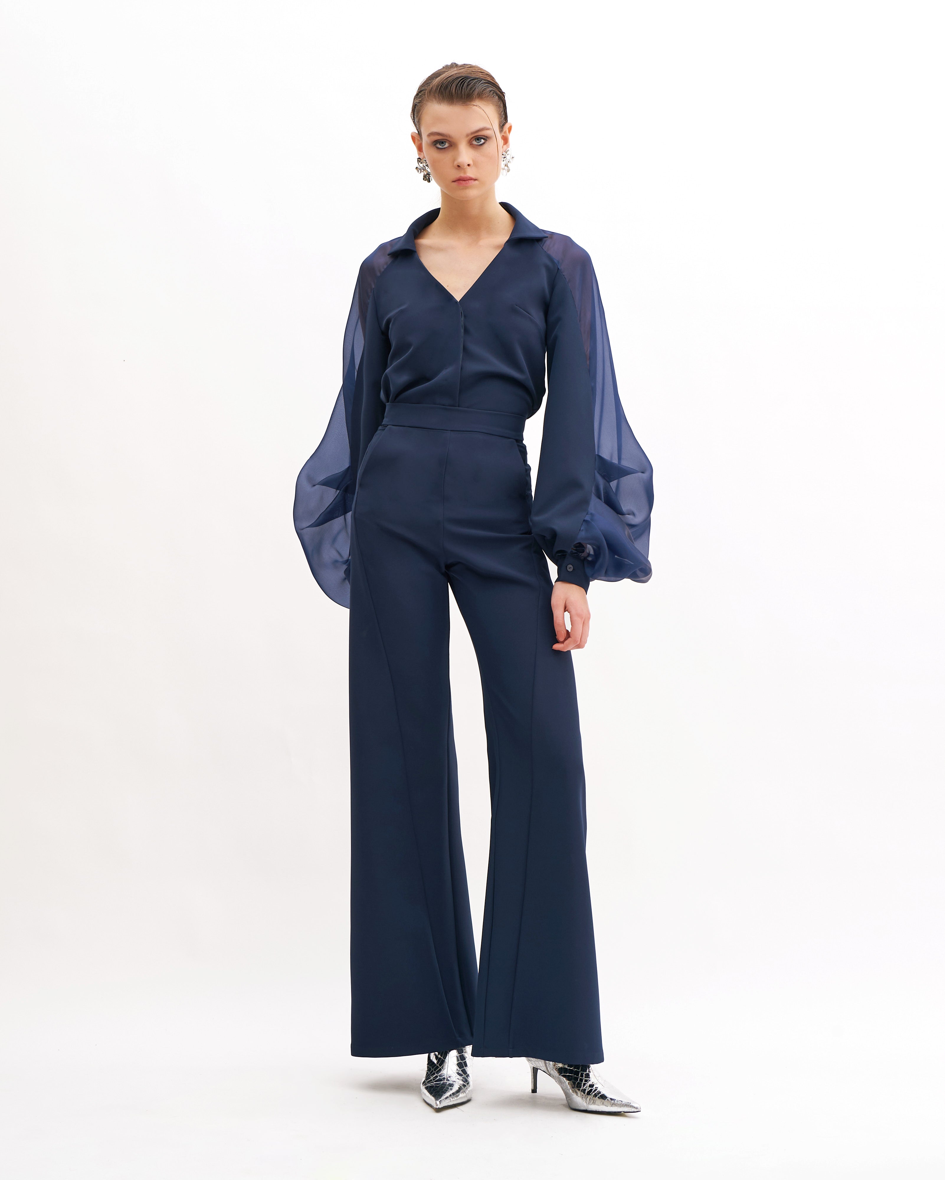SILK ORGANZA  JULIET SLEEVES SHIRT