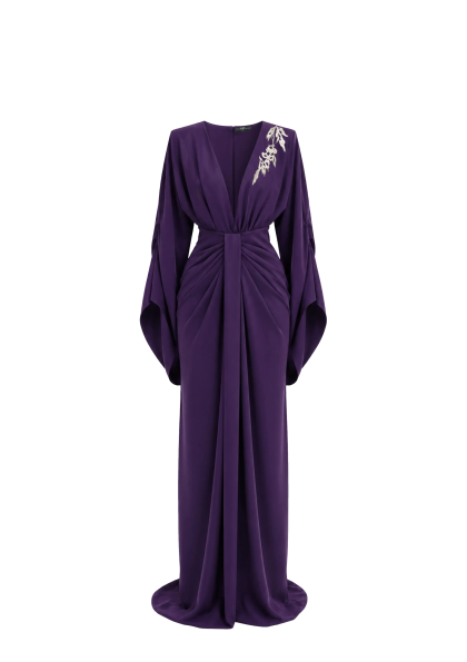 Midnight Edge Off-Shoulder Cady Dress