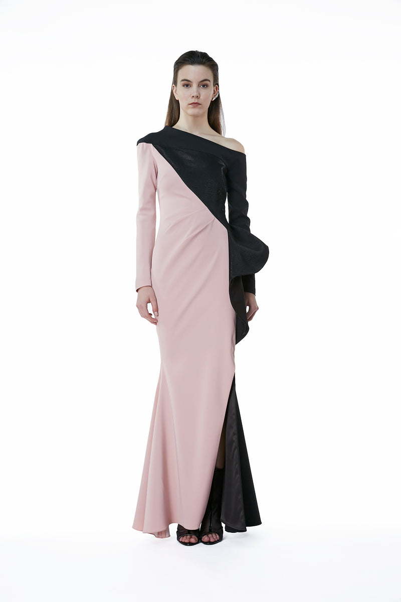 WET LAME' BALZA DRESS
