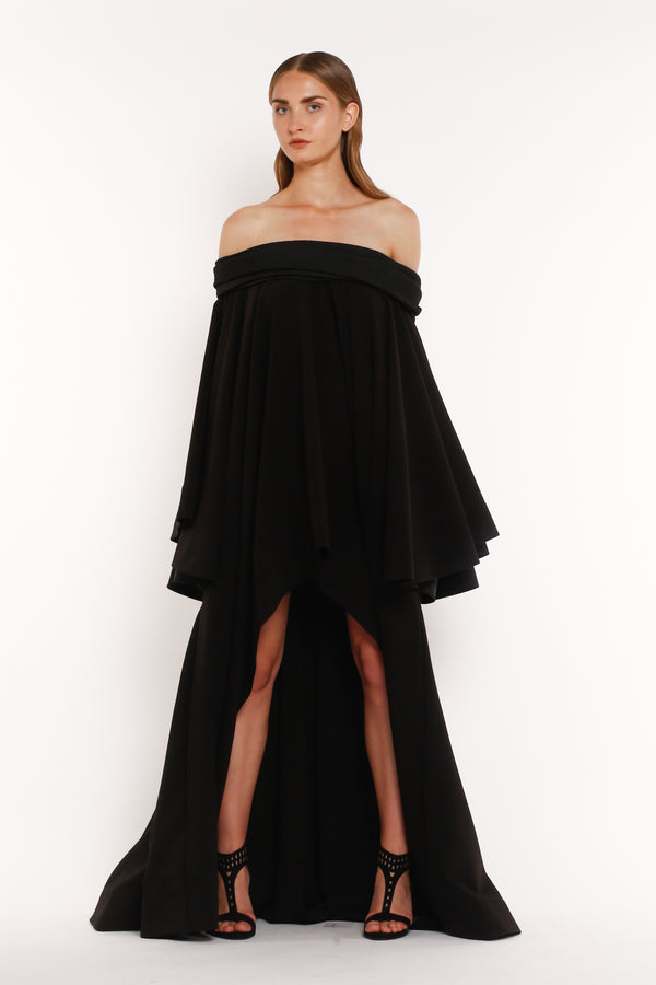 BLACK BUTTERFLY BAND DRESS