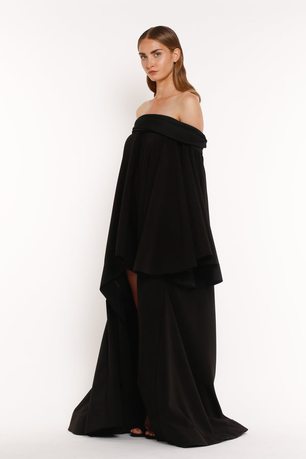 BLACK BUTTERFLY BAND DRESS