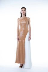 BRETELLE SEQUINS DRESS