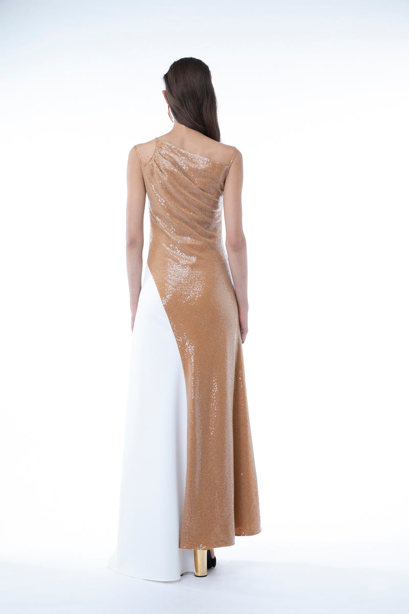 BRETELLE SEQUINS DRESS