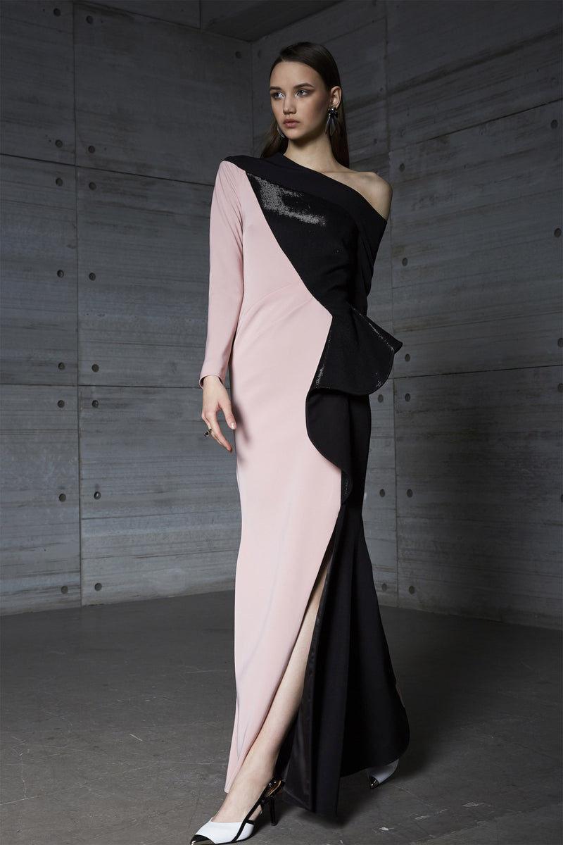 WET LAME' BALZA DRESS