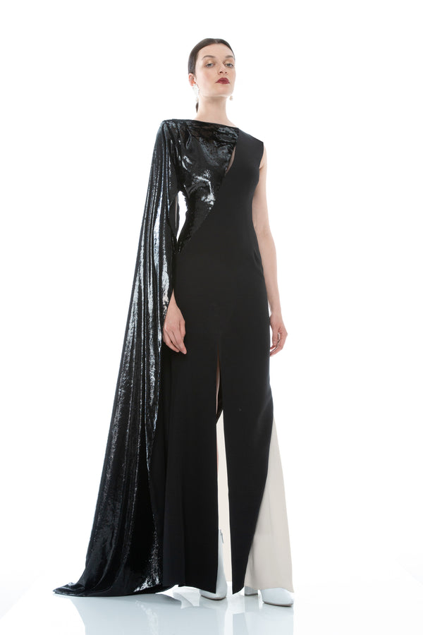 MANTELLA SHOULDER DRESS