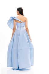PETAL CUTS JACQUARD GOWN