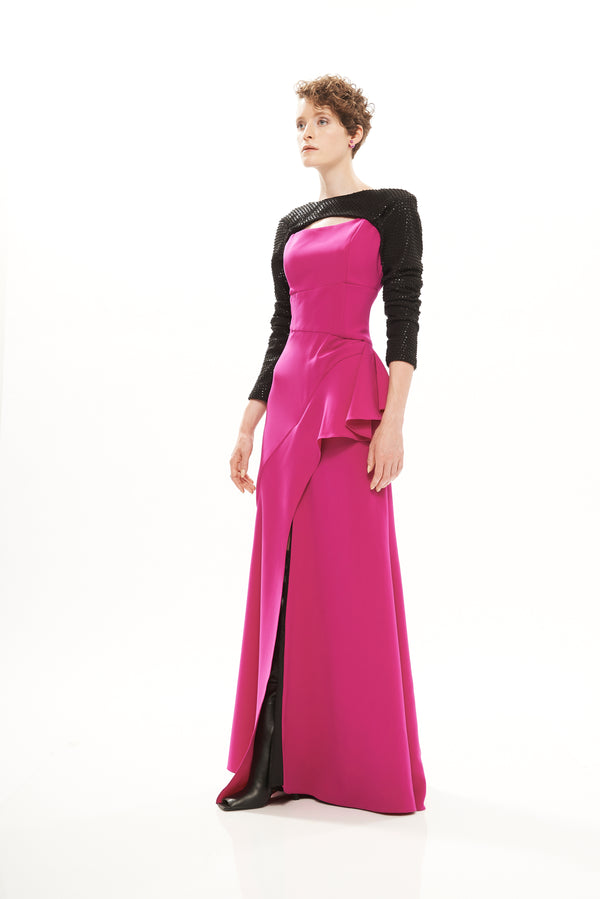 CORSET BELT LONG DRESS