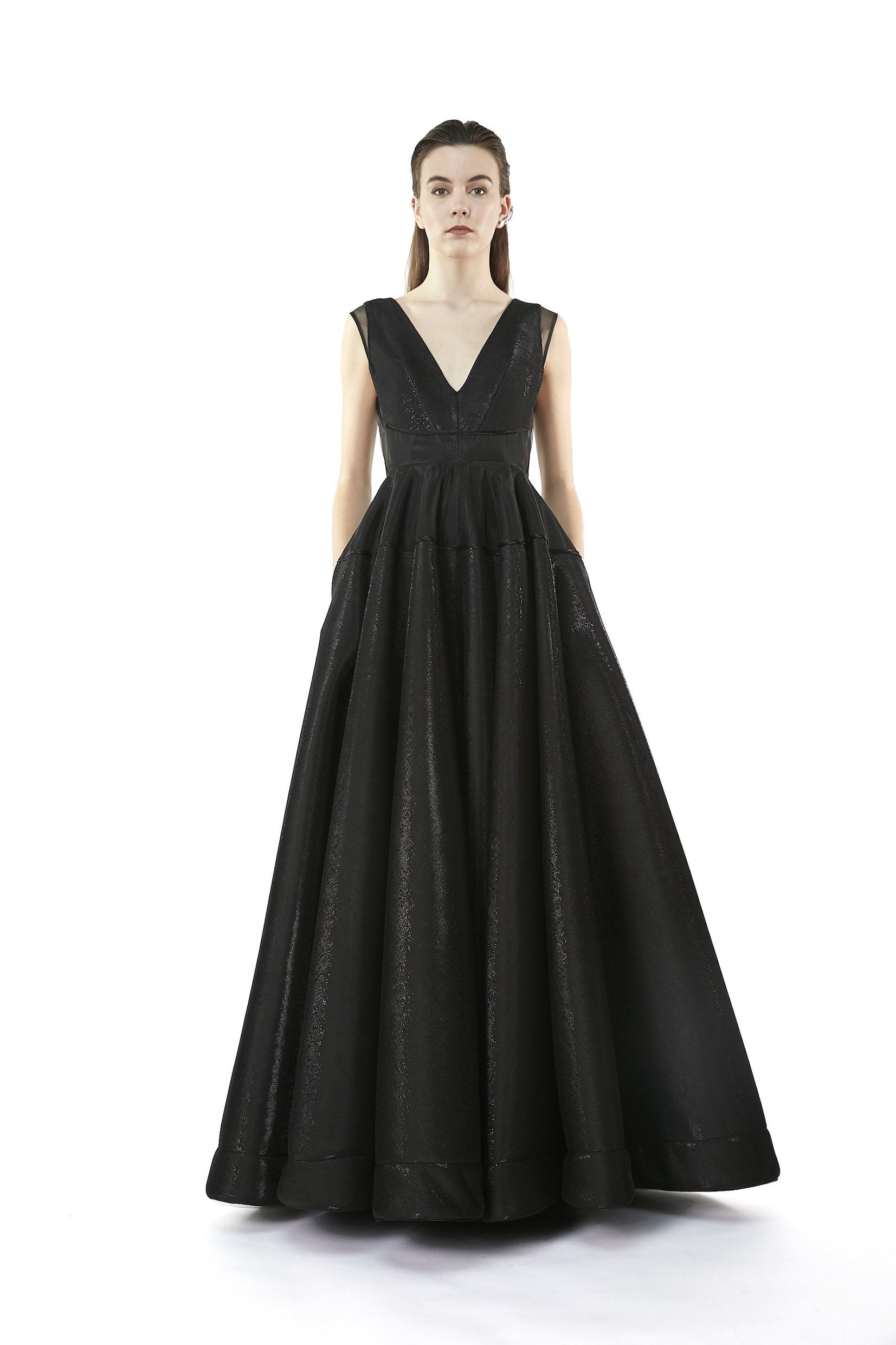 TECHNICAL FABRIC VOLUME DRESS