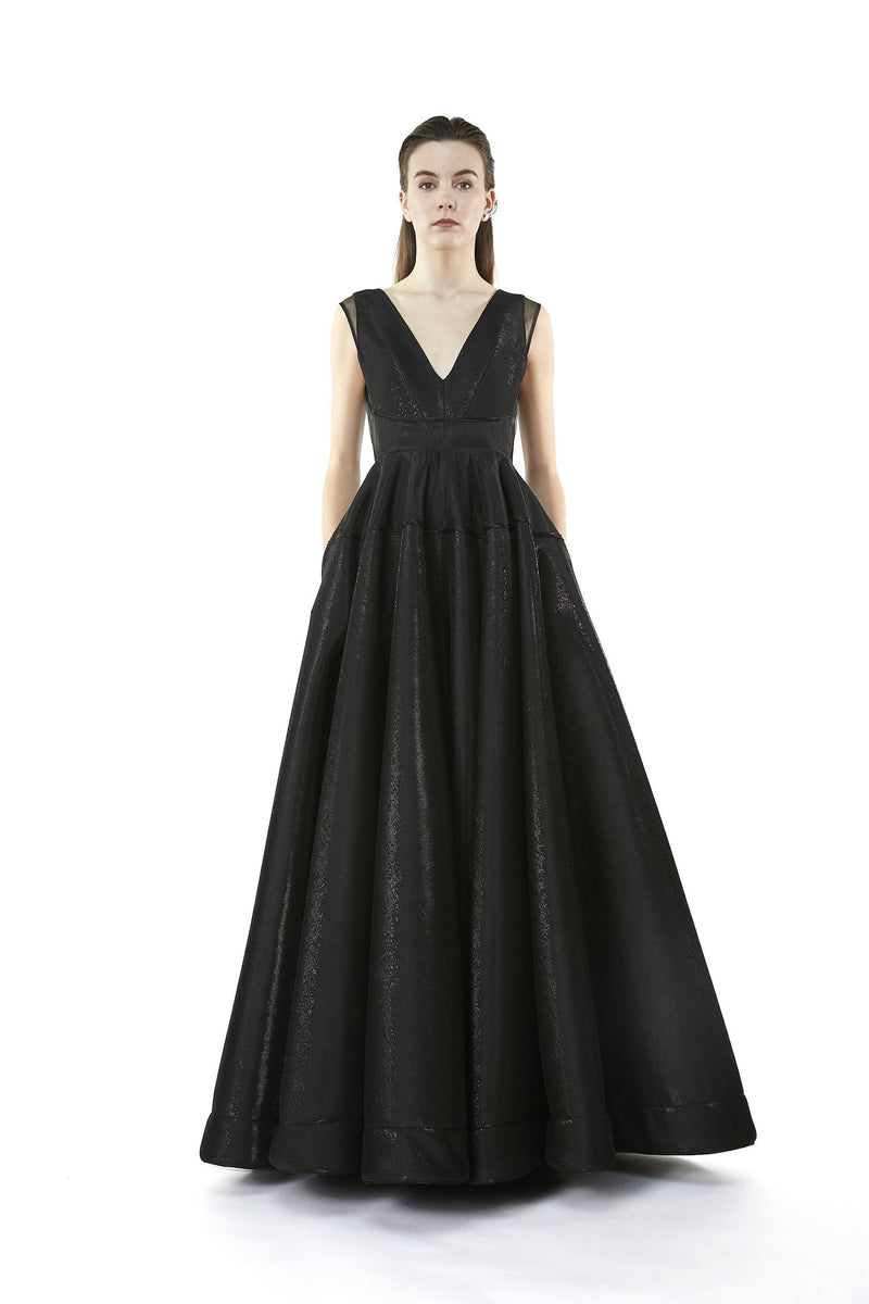 TECHNICAL FABRIC VOLUME DRESS