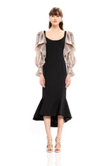 TUBINO DRESS WITH  FLOWER ARMS
