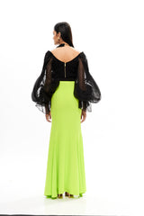 SILHOUETTE SLIT SKIRT
