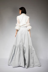 ORGANZA CANDY SLEEVES SHIRT