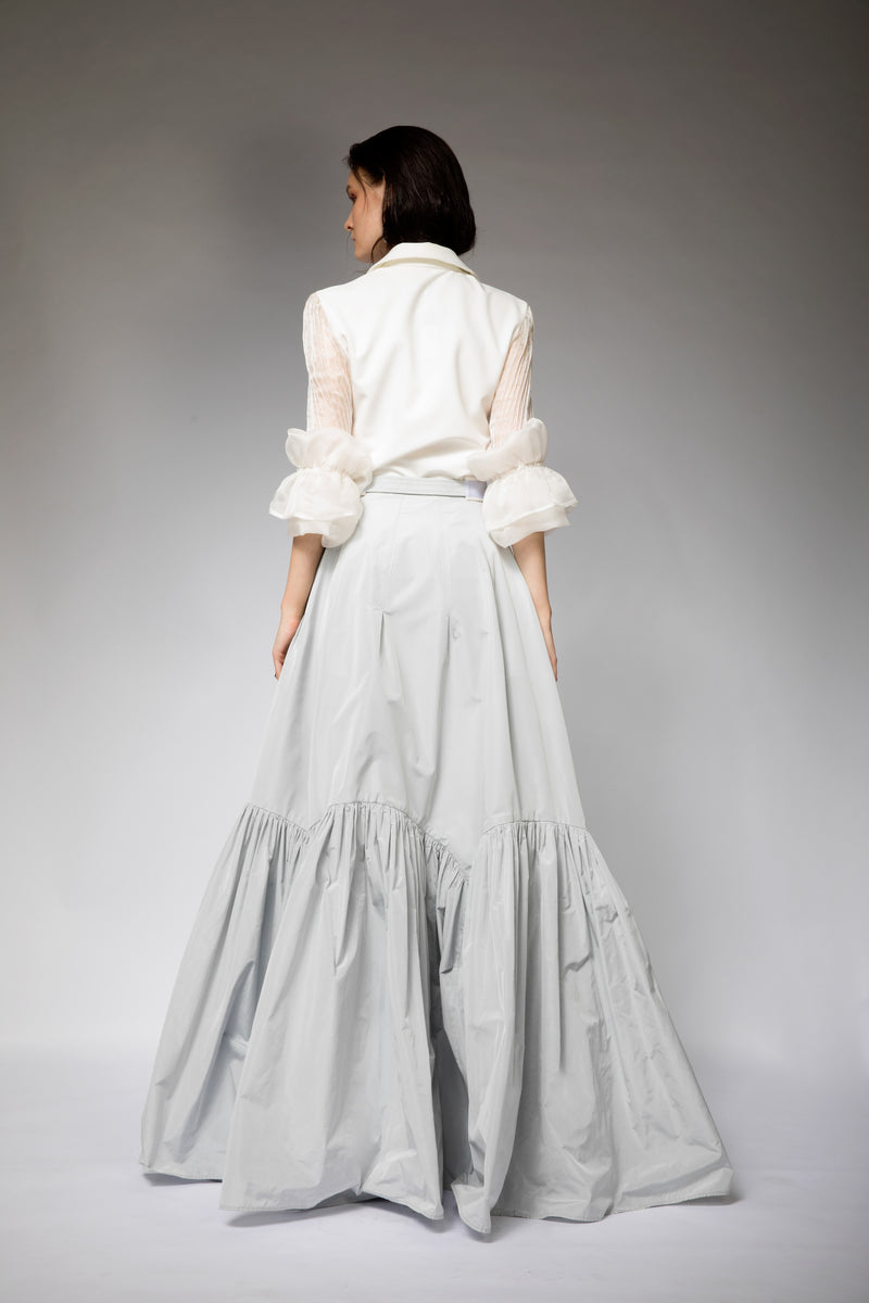 ORGANZA CANDY SLEEVES SHIRT