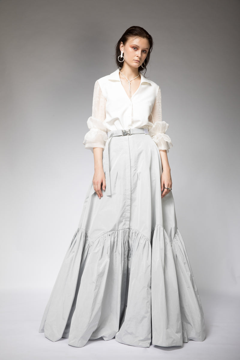 ORGANZA CANDY SLEEVES SHIRT