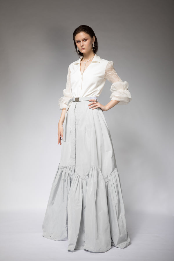 ORGANZA CANDY SLEEVES SHIRT