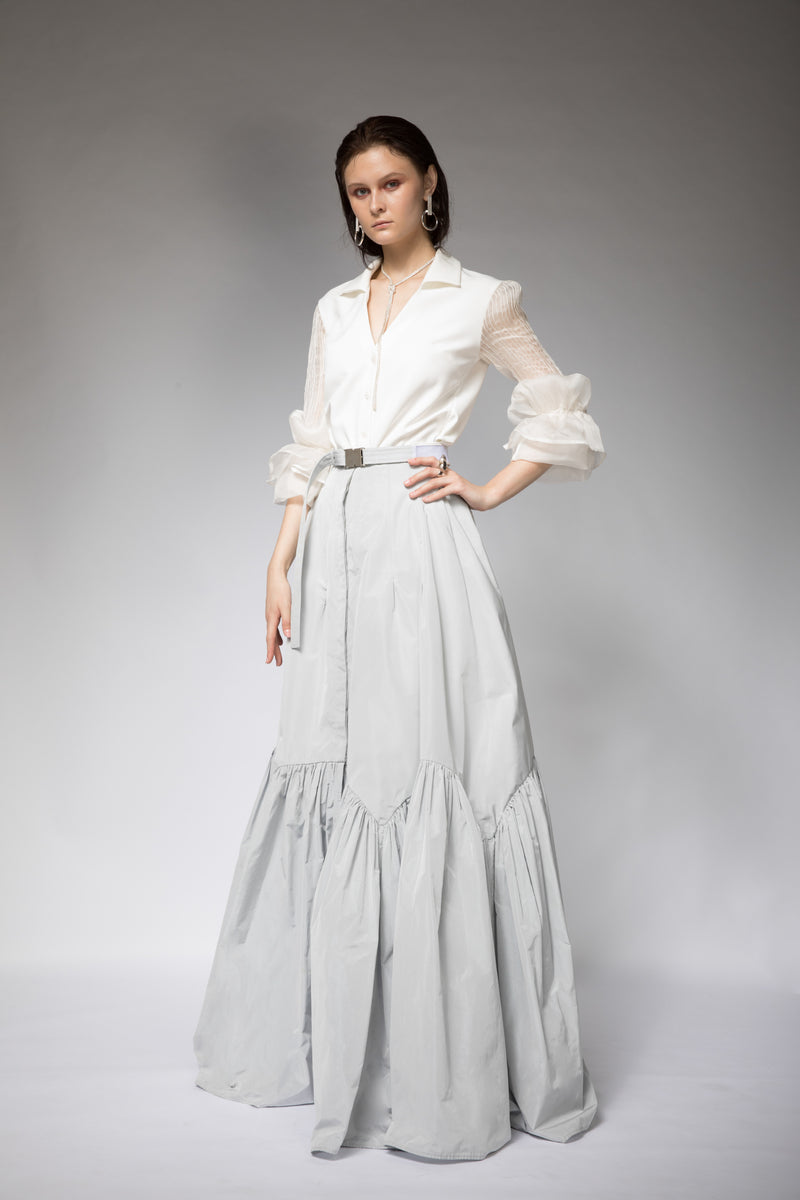 ORGANZA CANDY SLEEVES SHIRT