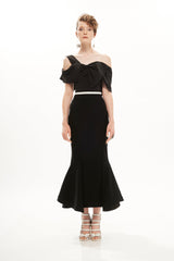 TULIP CUT MIDI SKIRT