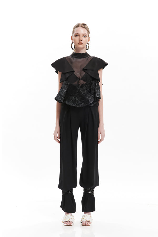 BOTTOM PLEATED PANTS