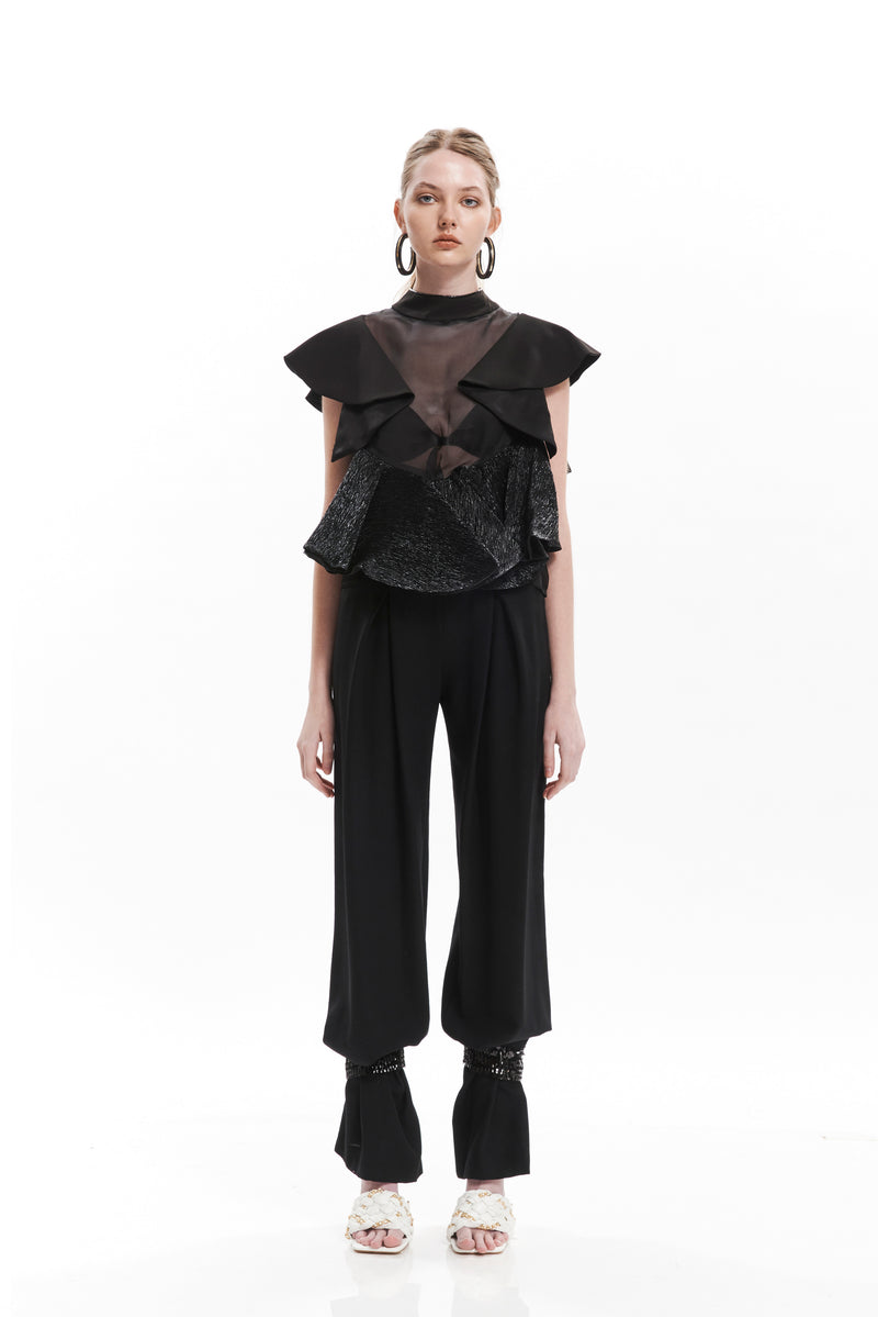 BOTTOM PLEATED PANTS