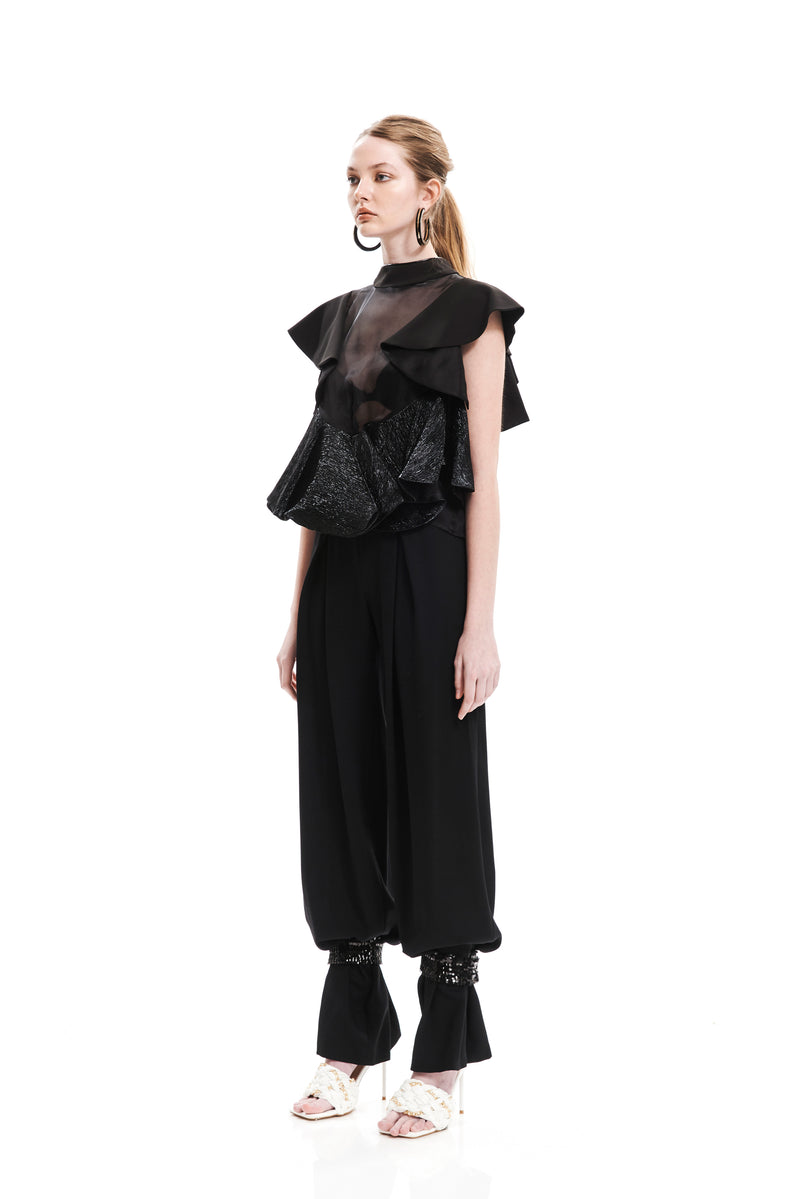 BOTTOM PLEATED PANTS