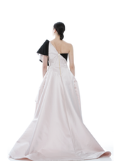 BOW SHOULDER BALLGOWN