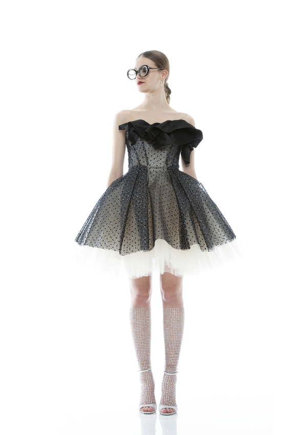 CRYSTAL MINI BALL DRESS
