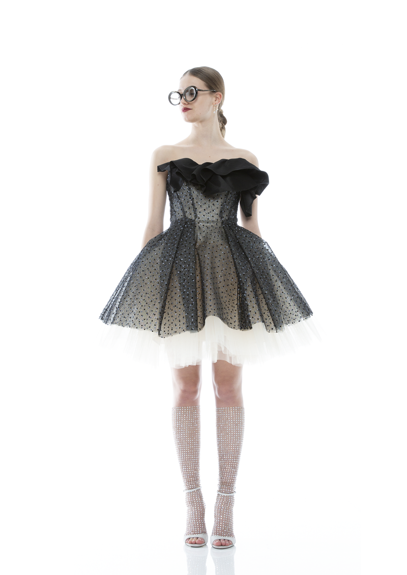 CRYSTAL MINI BALL DRESS