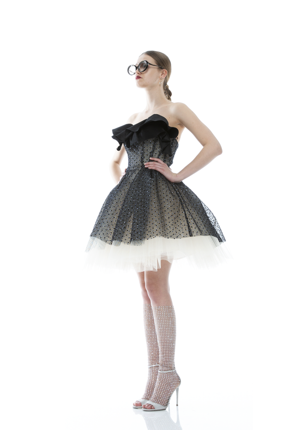 CRYSTAL MINI BALL DRESS