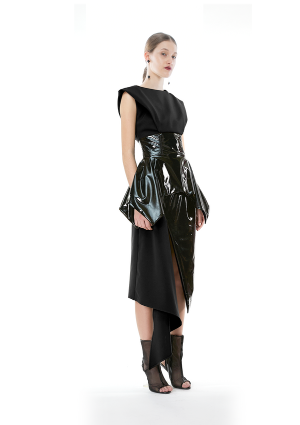 VINYL BASQUINE  DRESS