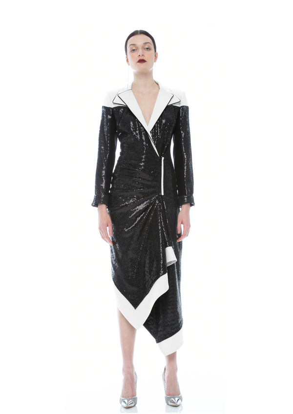 SEQUINS SUIT DRESS