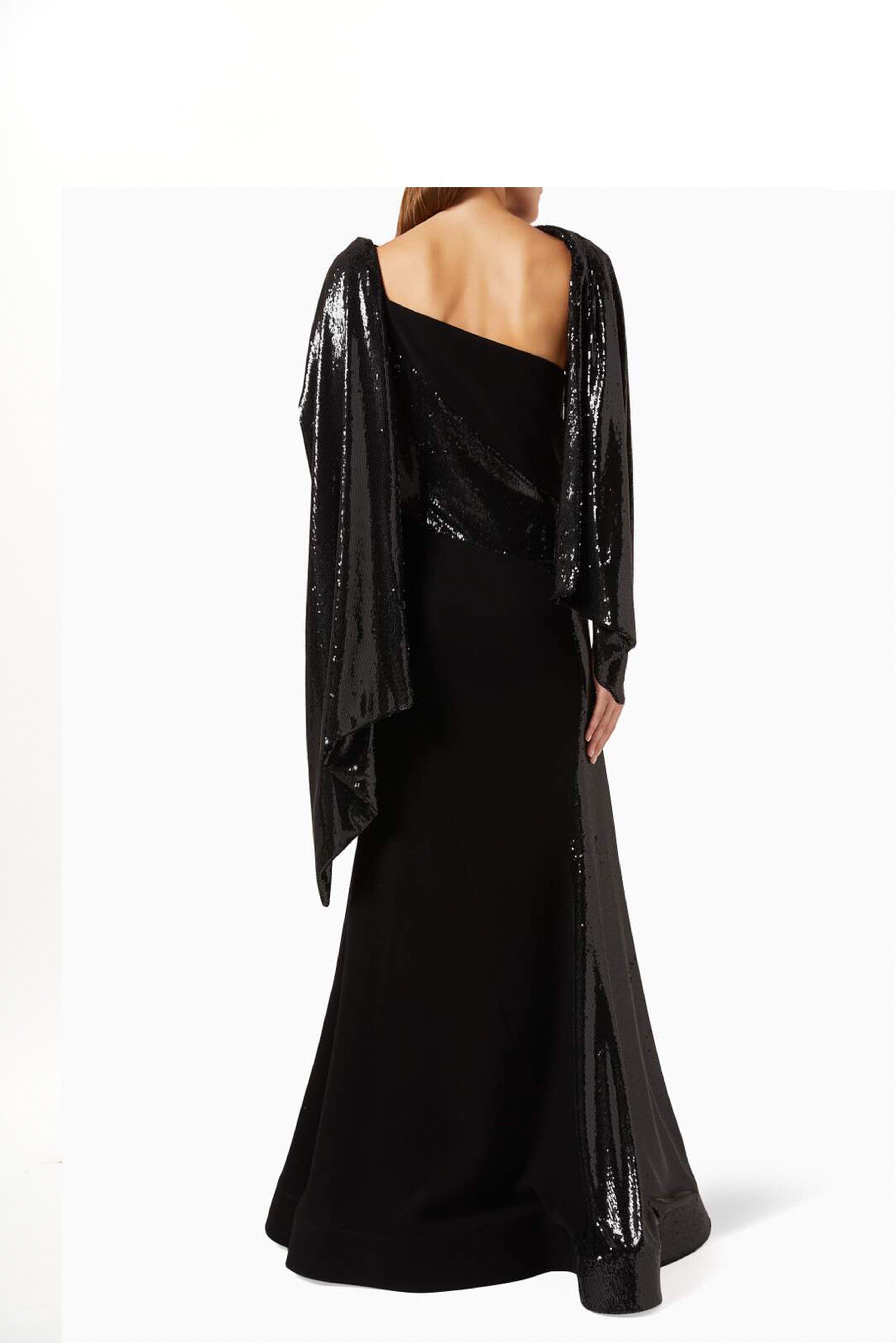 STRAPS CUT OUT ASYMMETRIC  LONG DRESS