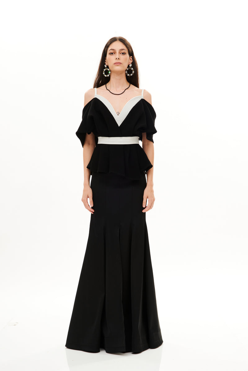 LONG BLACK MERMAID SKIRT