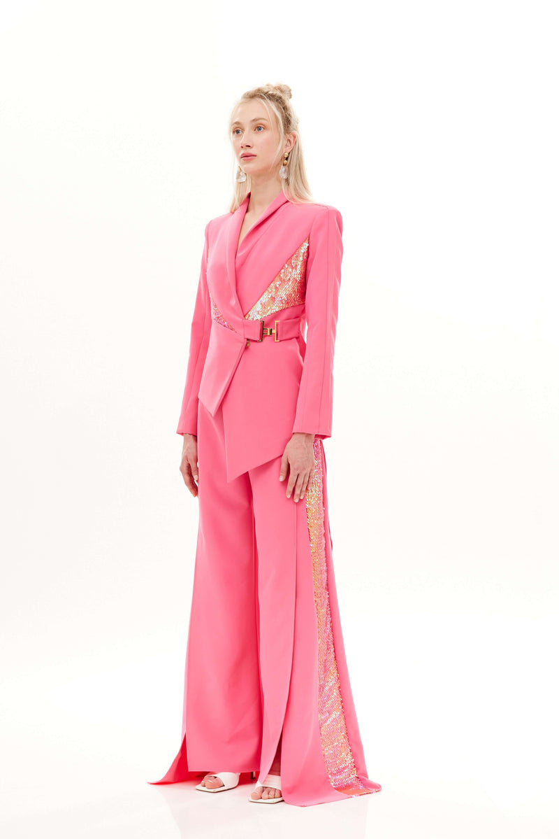 ASYMMETRIC CUT OUT BLAZER