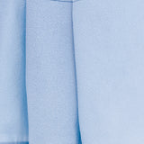 JACQUARD ASYMMETRICAL GOWN WITH RUFFLE